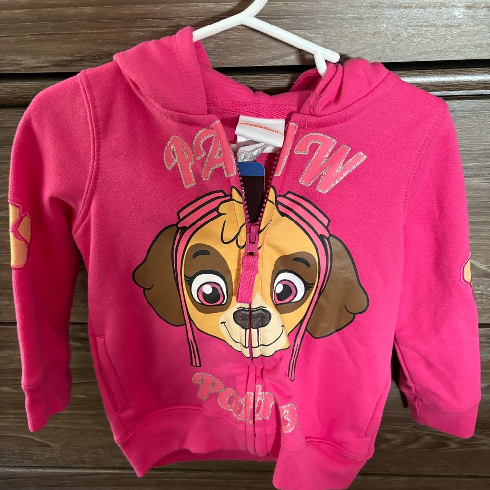 Skye Paw Patrol Zip Up Sweater, BNWT 2T